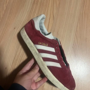 Adidas gazelle - Köpta för några år sedan, använda men ändå i bra skick, fattas skosnören.   Passar 36/37  Pris kan diskuteras