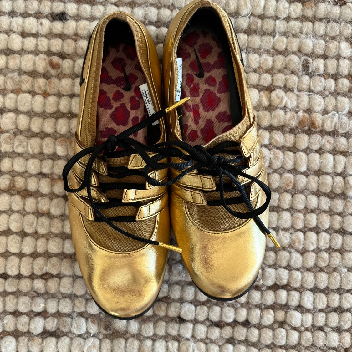 Rare golden nike sneakers