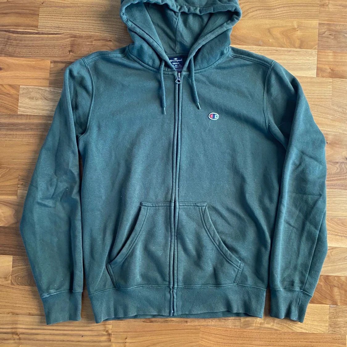 Grön Champion Zip Hoodie - 90