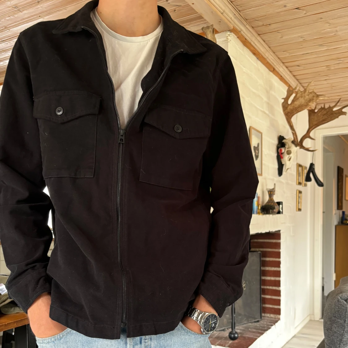 Svart Overshirt från Riley