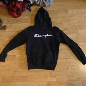 Champion hoodie - Använd flera gånger därför är den lite skrynklig och saknar en ring i luvan. 
