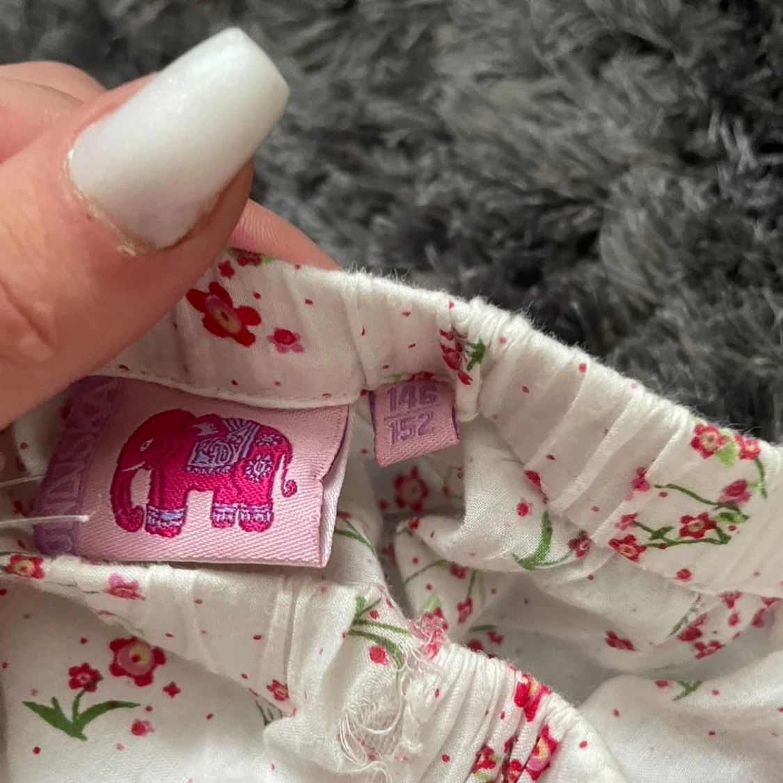 Blommig volangkjol - 90