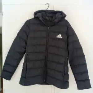 Säljer en adidas vinter jacka strl L, den är i mycket bra skick förutom att den råkade få ett hål precise när jag drog ut den ur garderoben, man kan sy hålet! Det är inte jätte synligt (kolla bild 4) den köptes för 1000kr, säljer för 450kr + frakt! 