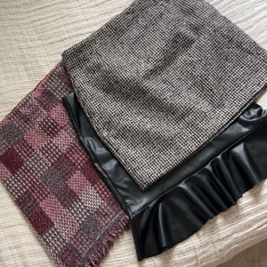 Kjolar från zara, H&M - Den rosa kjolen är från zara, den svarta och rutiga är från H&M och säljes för 130 kr/st eller 300 för alla 3.