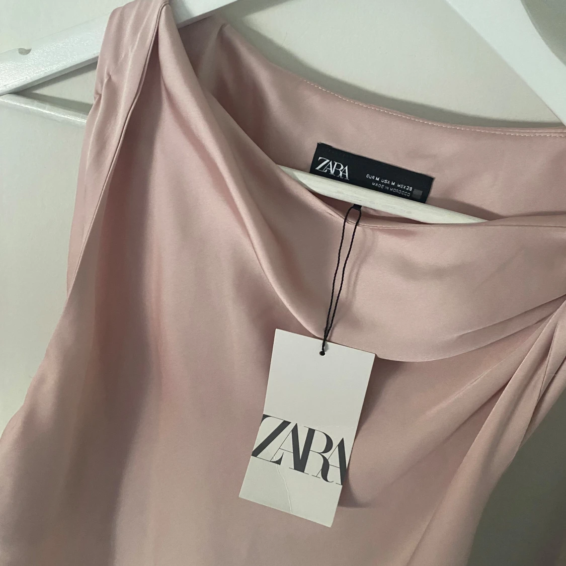 Rosa satin topp - 91