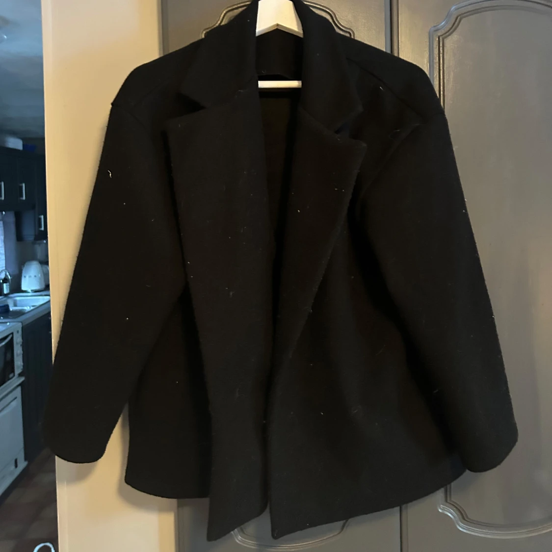 Svart kort kappa - 91