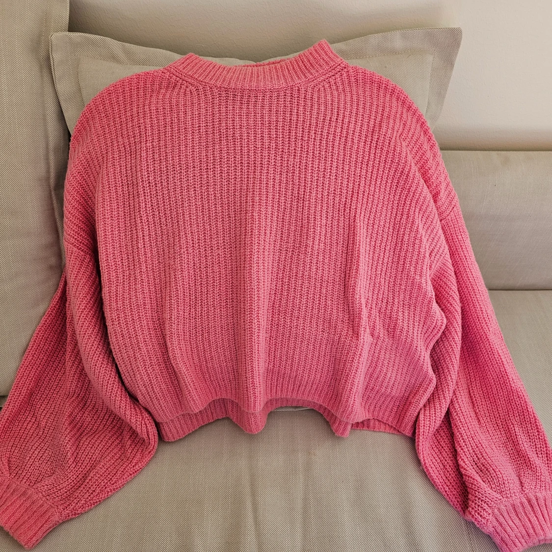 Rosa(pink) stickad tröja från Miss Selfridge 