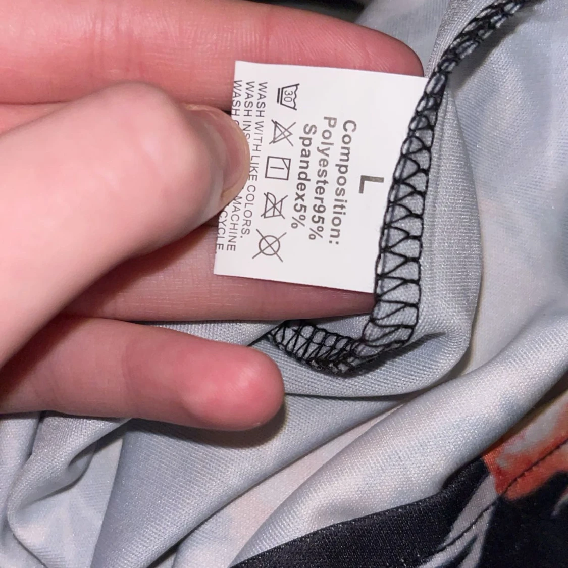 Svart blommig klänning  - 92