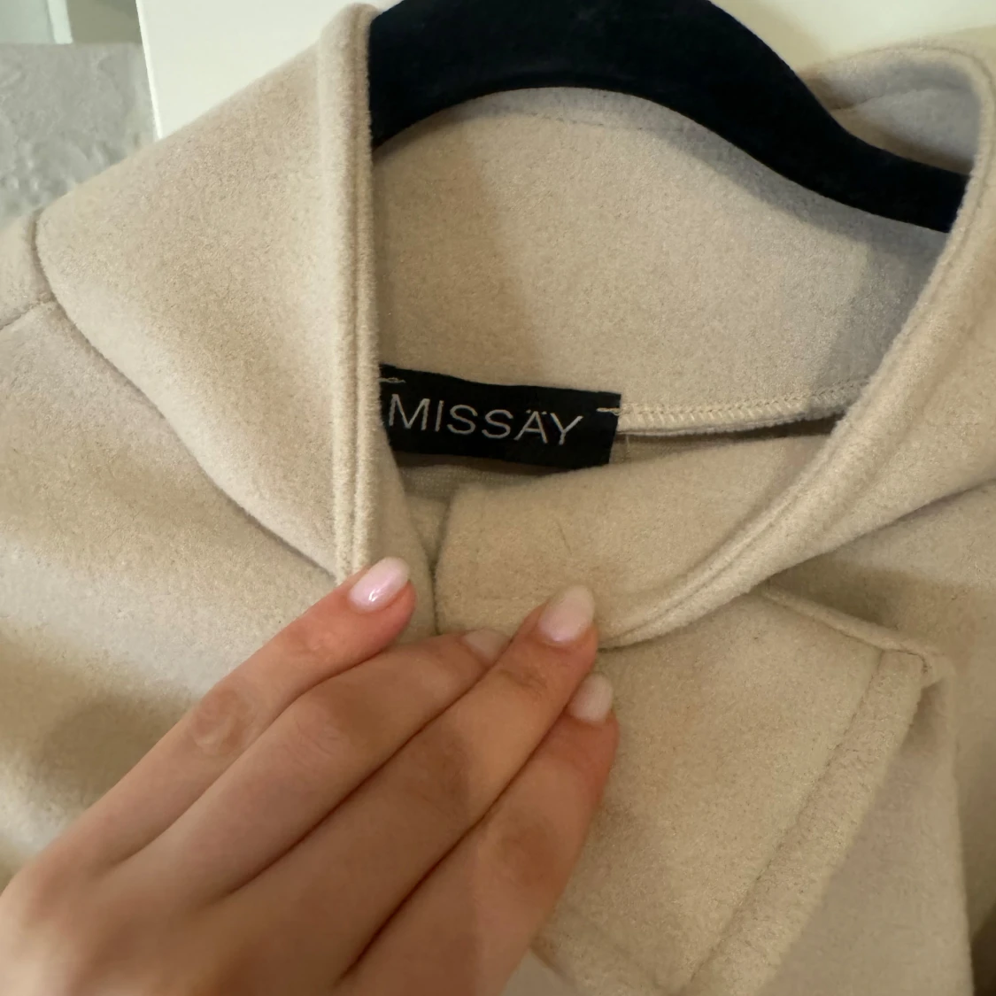 Beige kappa från Missay - 90