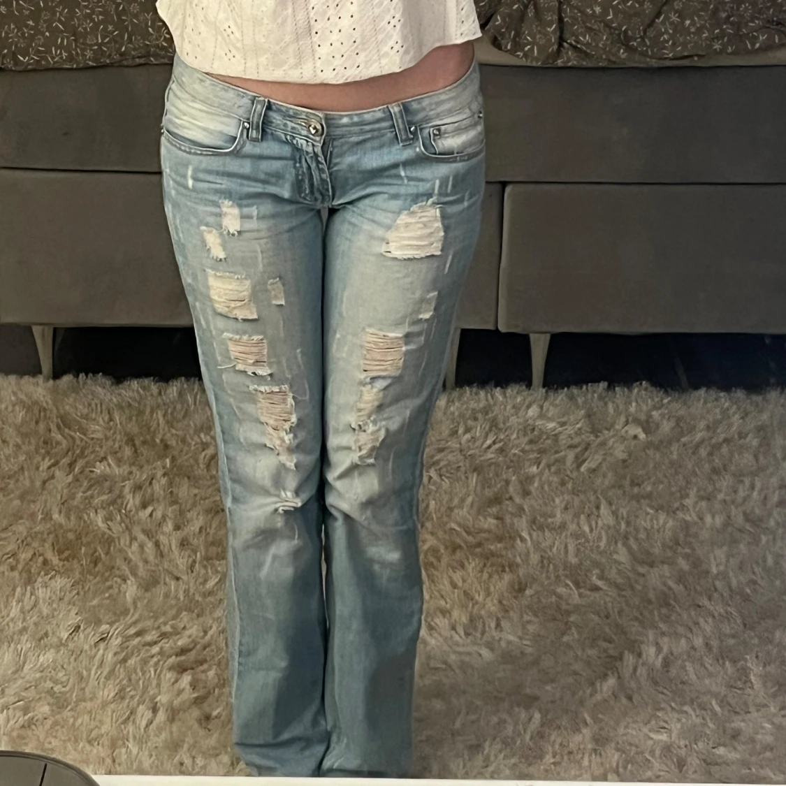 Lågmidjade jeans