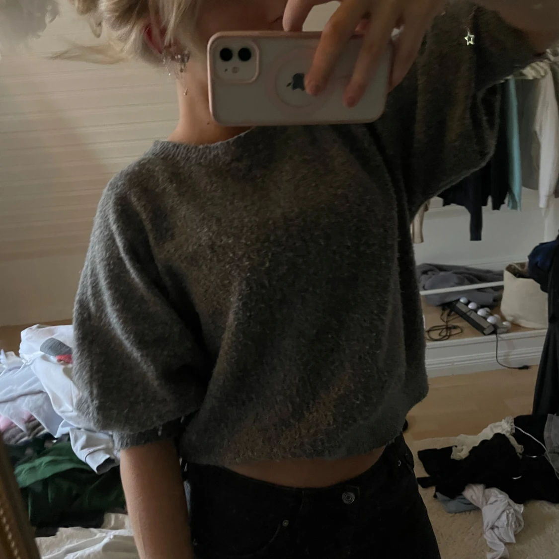 Stickad T-shirt  - 91