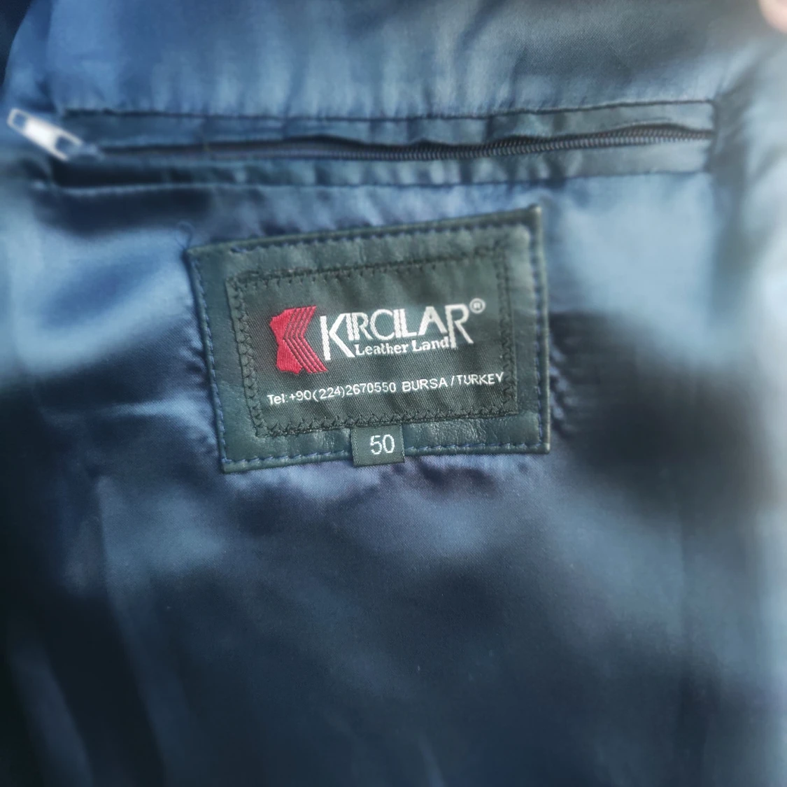 Skinnjacka i äkta lädee  - 91