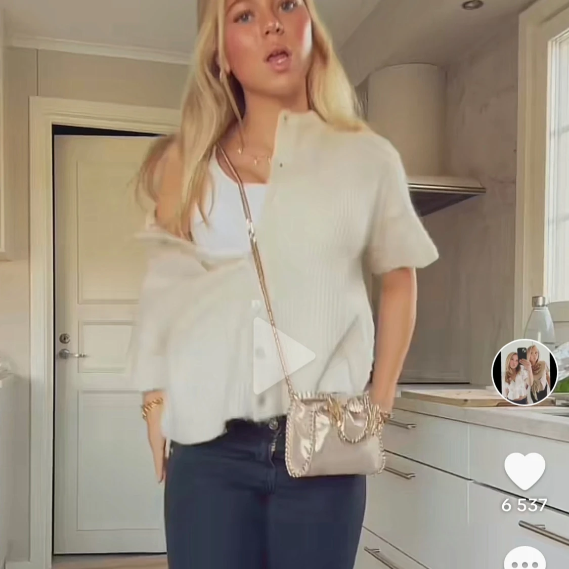 Kortärmad kofta från Gina - 91