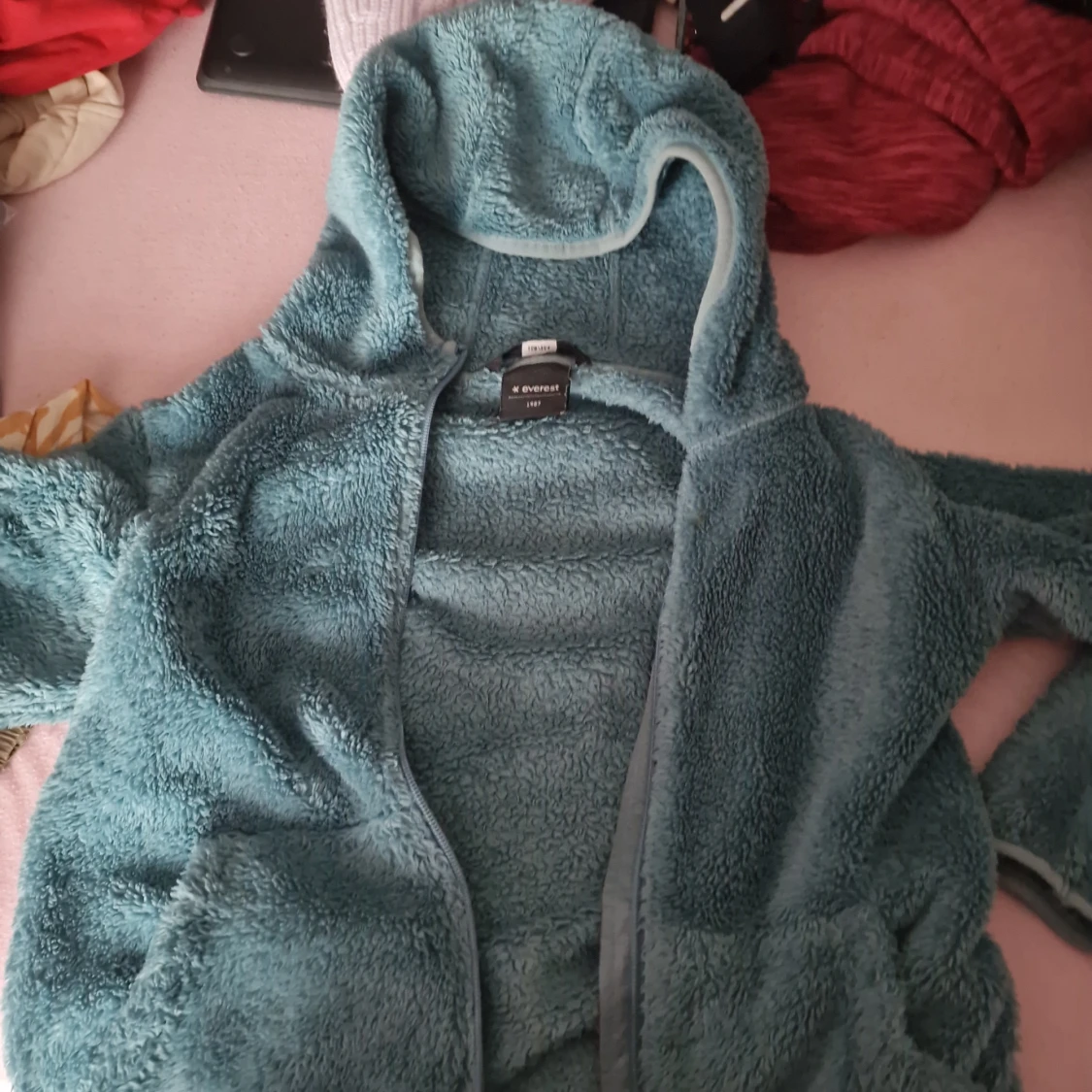 Mysig blå teddyjacka från Everest