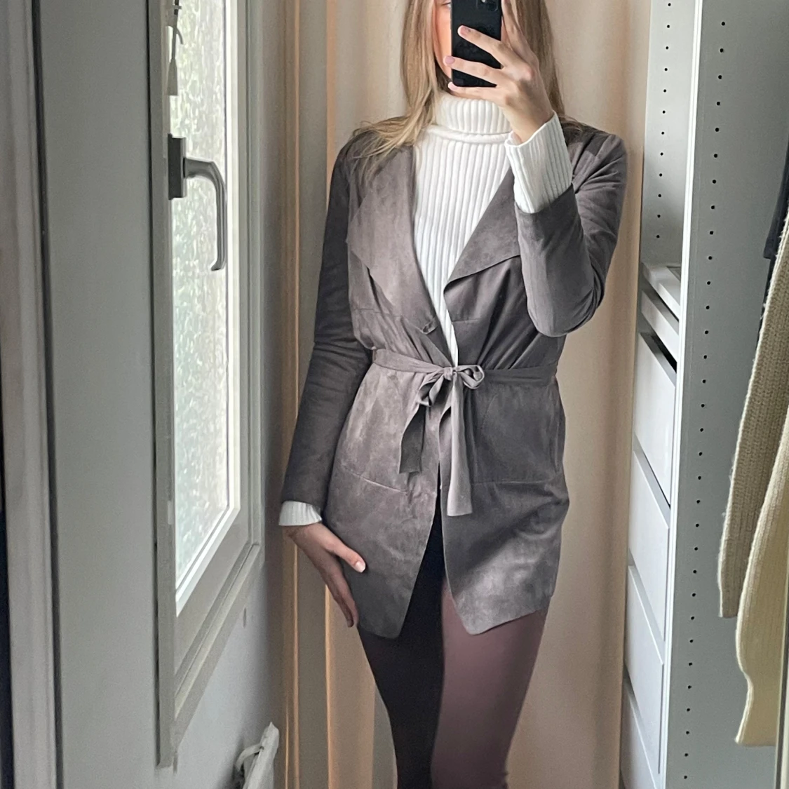 Mocka trench coat kofta - 90