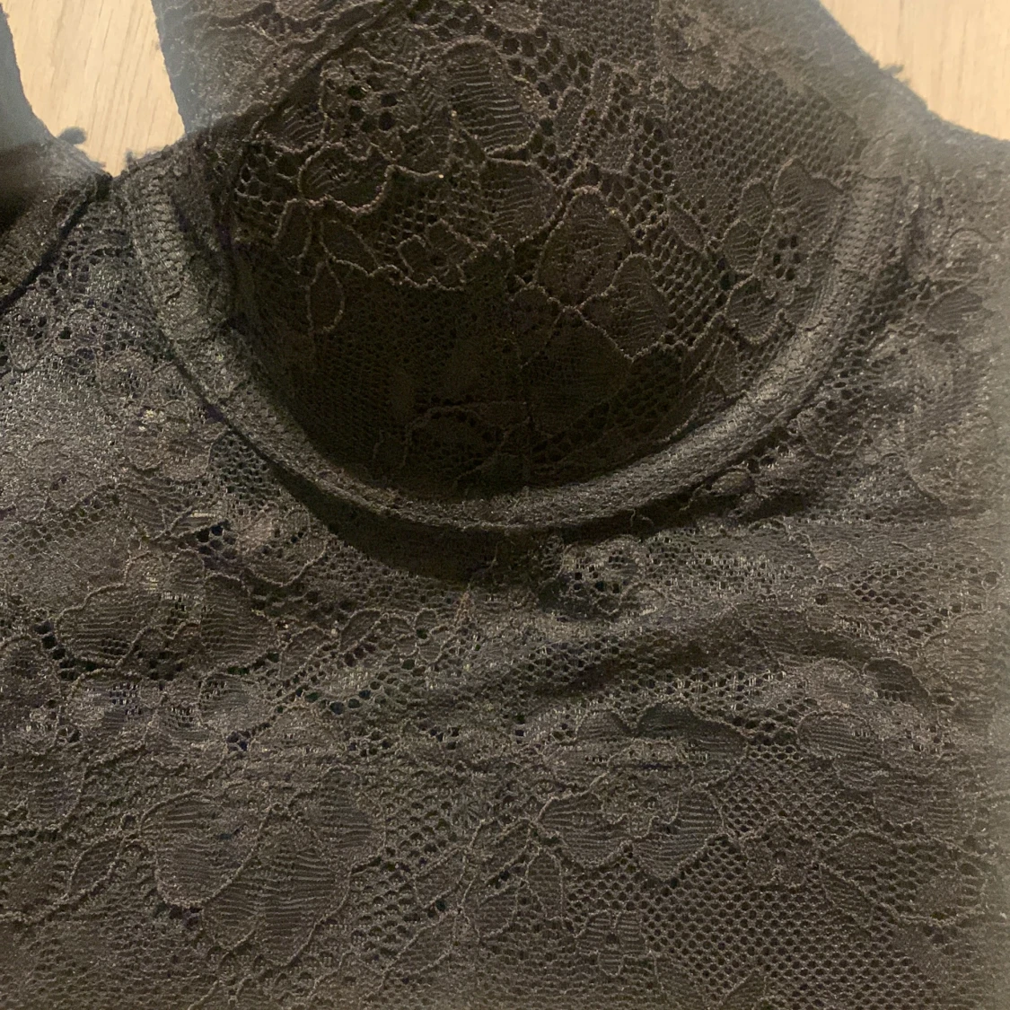 Svart spetskorsett - 90