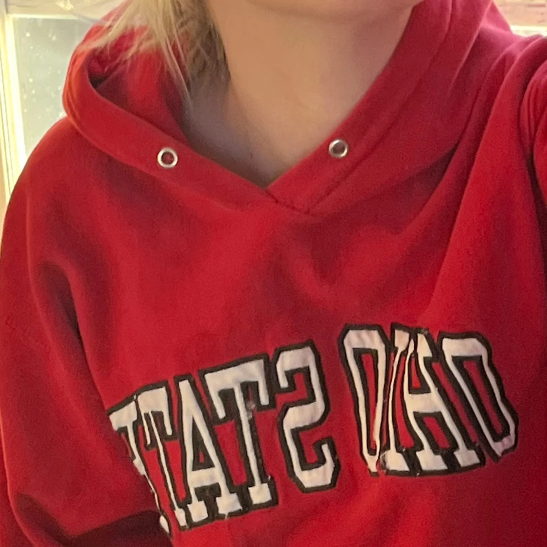 Röd Ohio State hoodie - 90