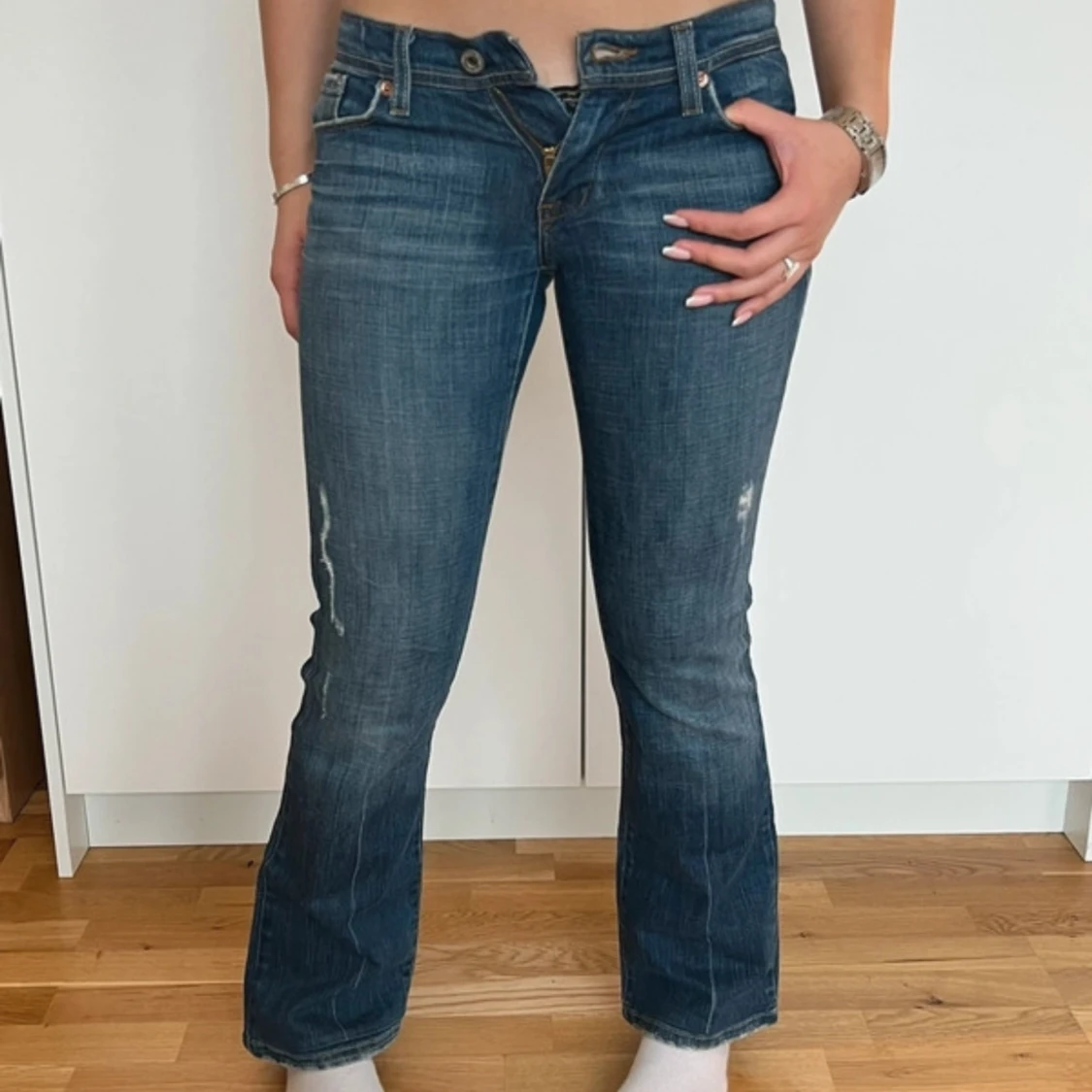 Lågmidjade jeans