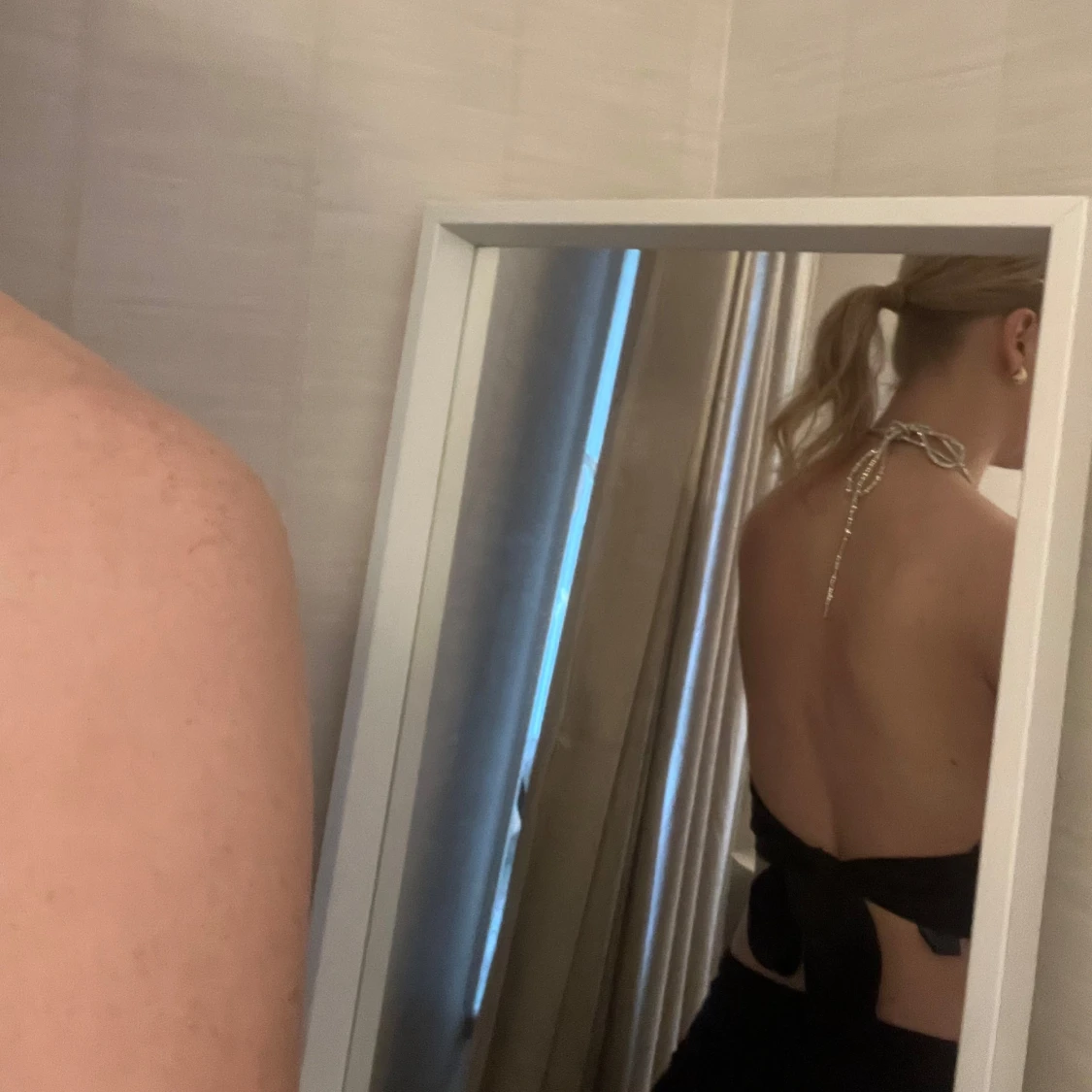 Svart halterneck topp - 2