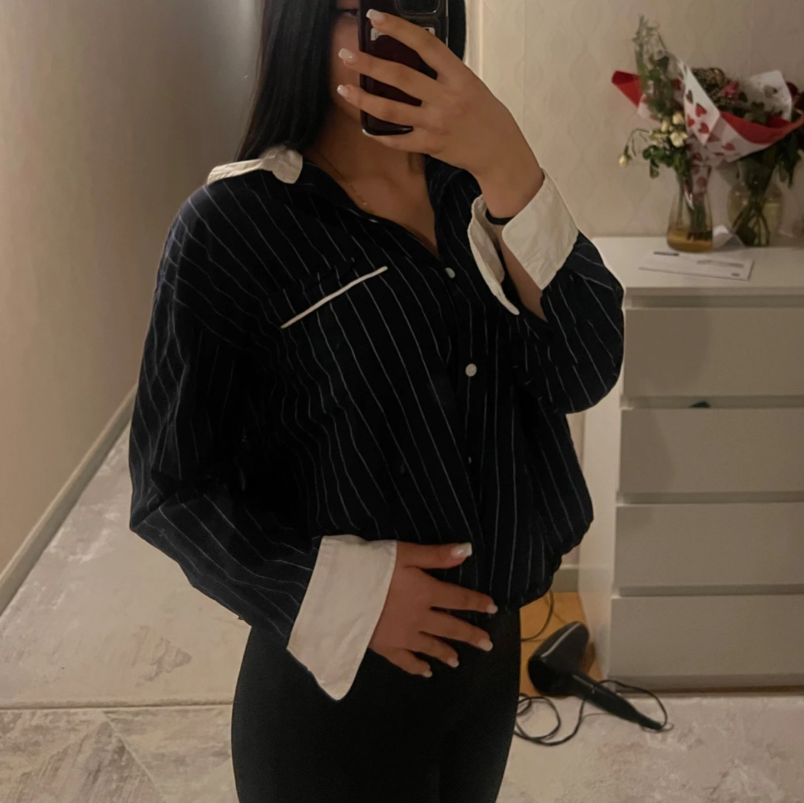 Svartvit randig skjorta - 2