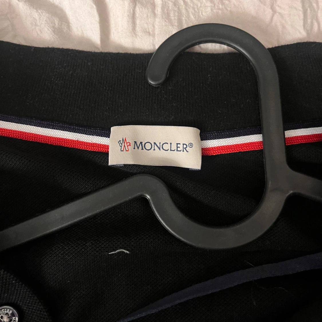 Svart långärmad pikétröja från Moncler - 3