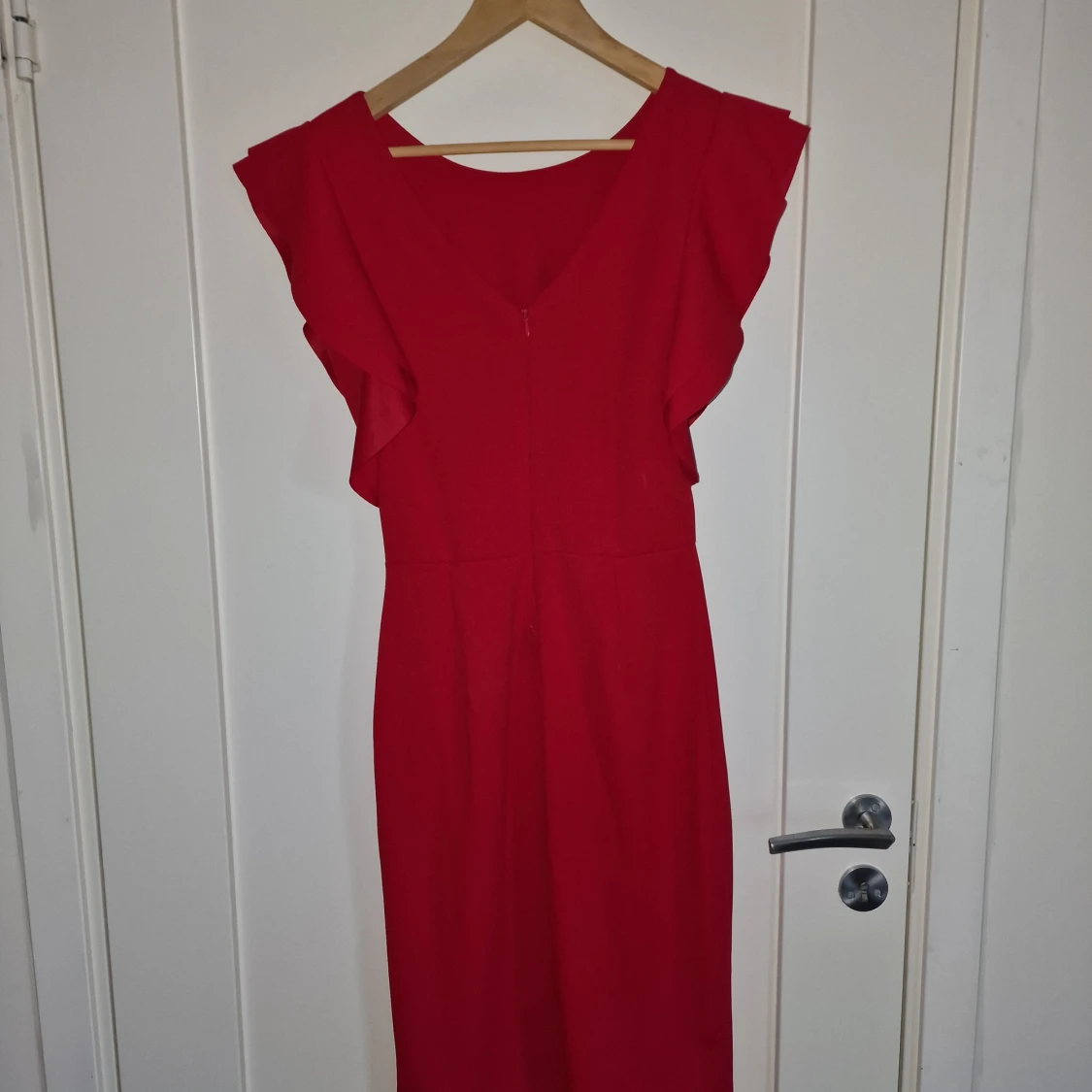Enkel Röd Klänning - 90