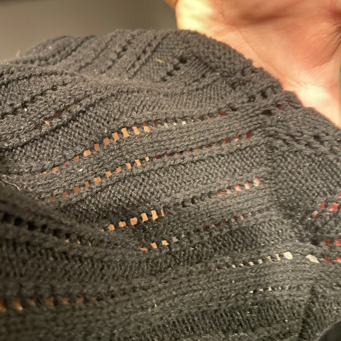 Svart stickad topp - 91