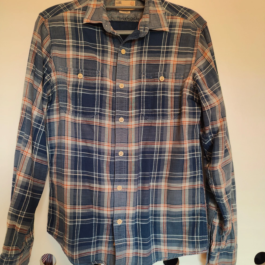 M&S blå skjorta, storlek S