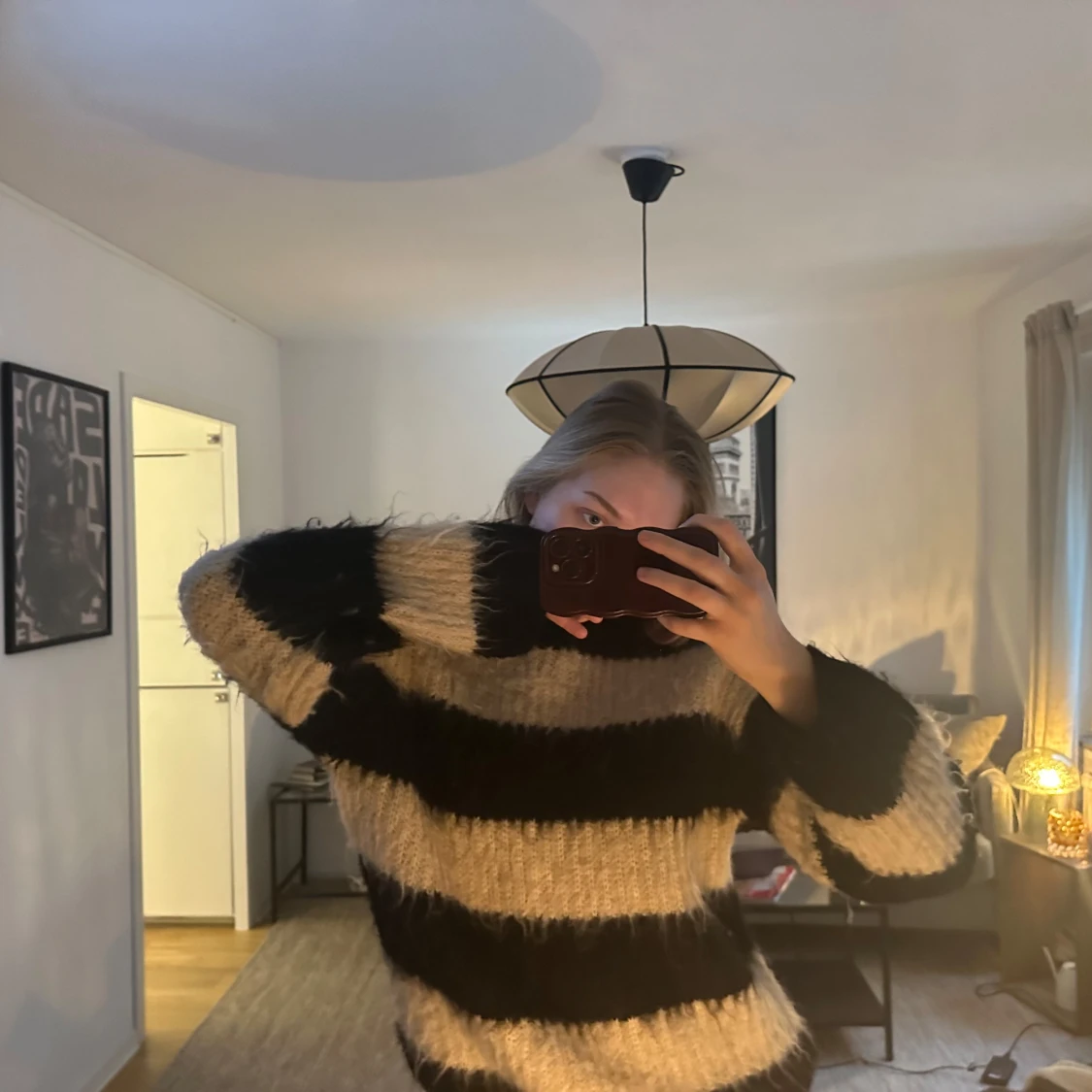 Randig stickad tröja - 2