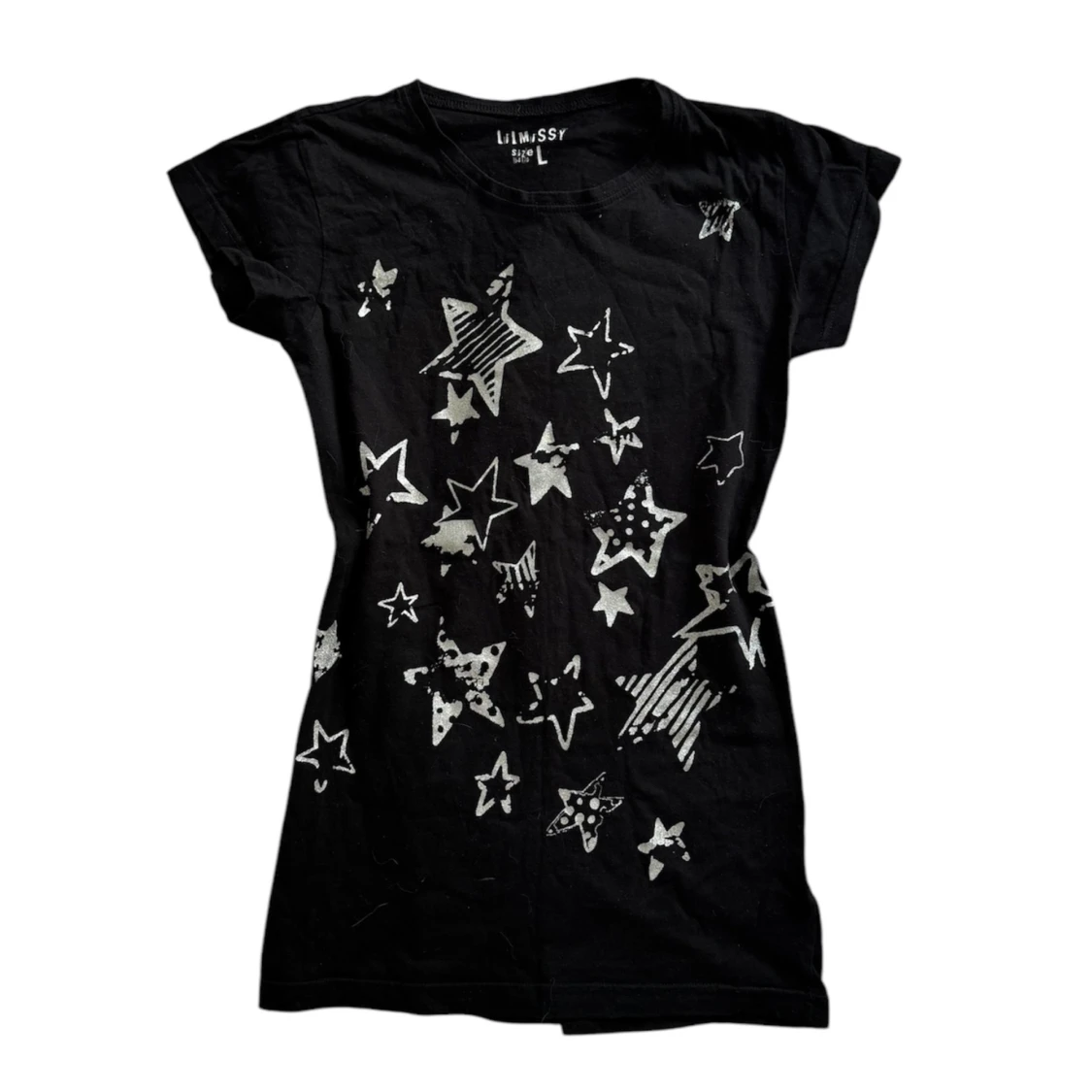 Svart t-shirt med stjärnmönster