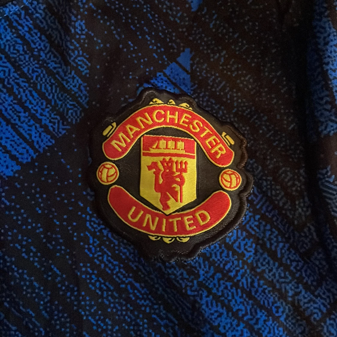 Blå Manchester United fotbollströja från Adidas - 2