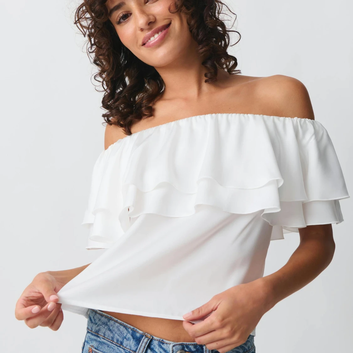 Snygg vit blus💞 - 90