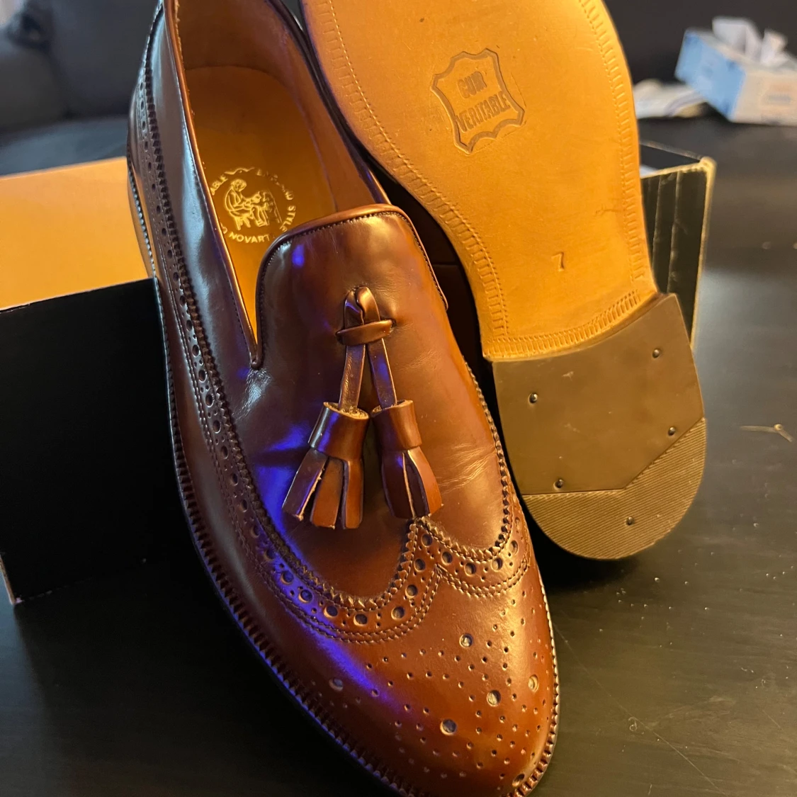Handgjorda italienska skor för män