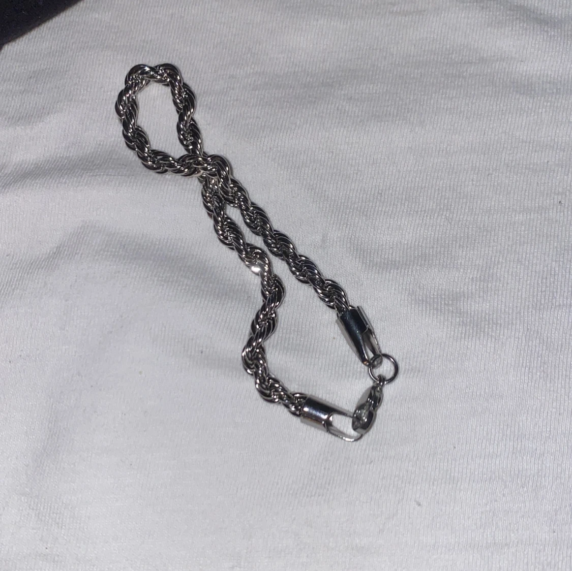 Silver armband och halsband  - 90