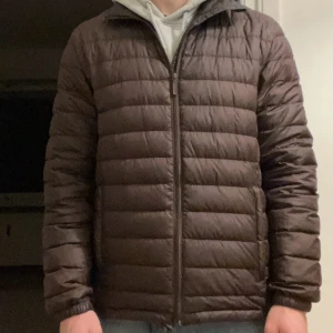 Dunjacka dressman - En fin dunjacka som är från dressmann utan skavanker! Det är en brun och skön jacka som är i storlek M!