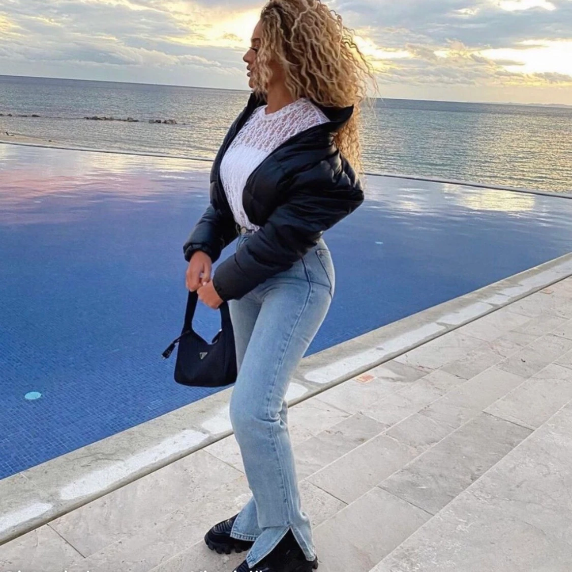 Jeans med slits  - 90