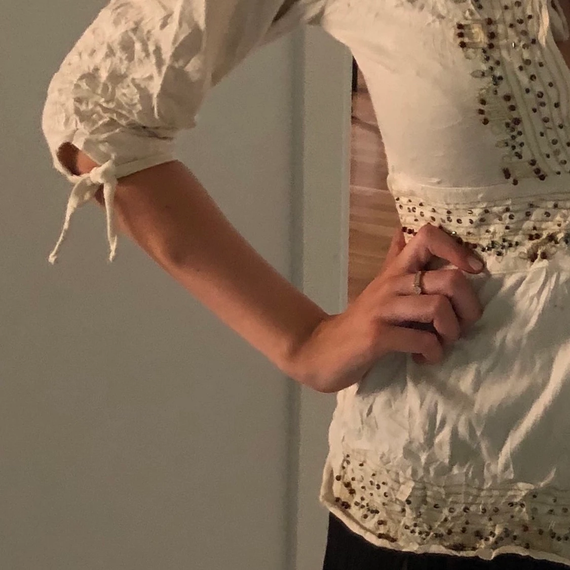 Topp med pärlor - 91