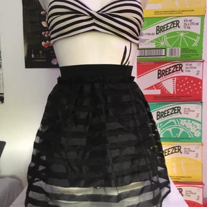 ANAP japanskt mode kjol - Köpt på ANAP i Tokyo. Det är en kort underkjol och en lite längre genomskinlig under. Välgjord och modern. Passar bra till vit blus.