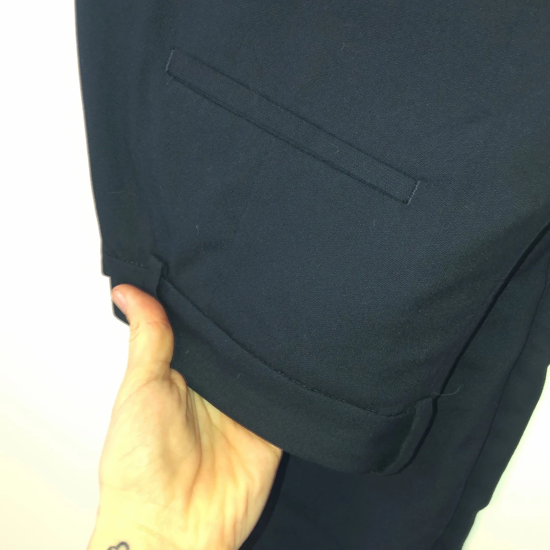 Mörkblå kostymbyxa - 90