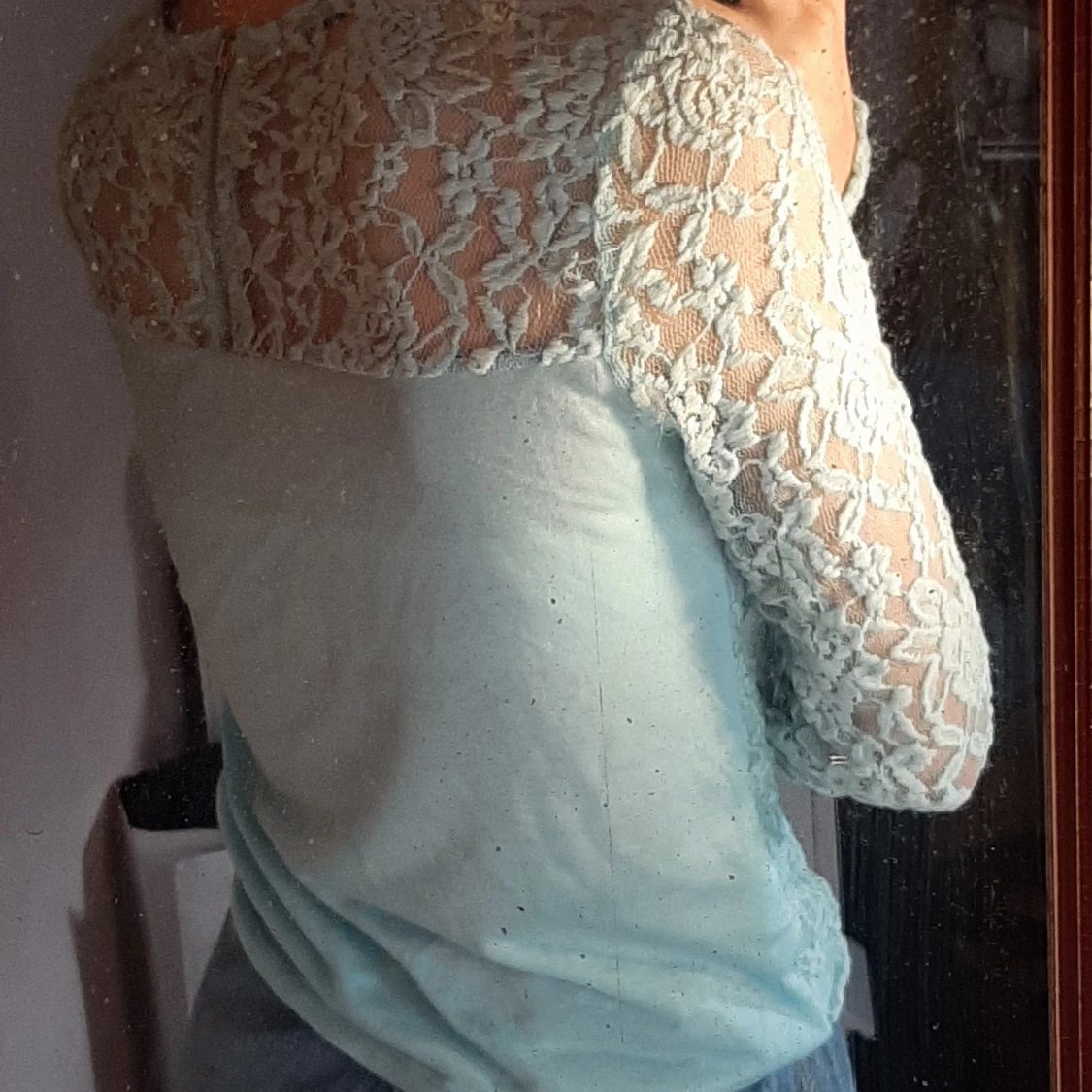 Blå Spetströja cubus - 90