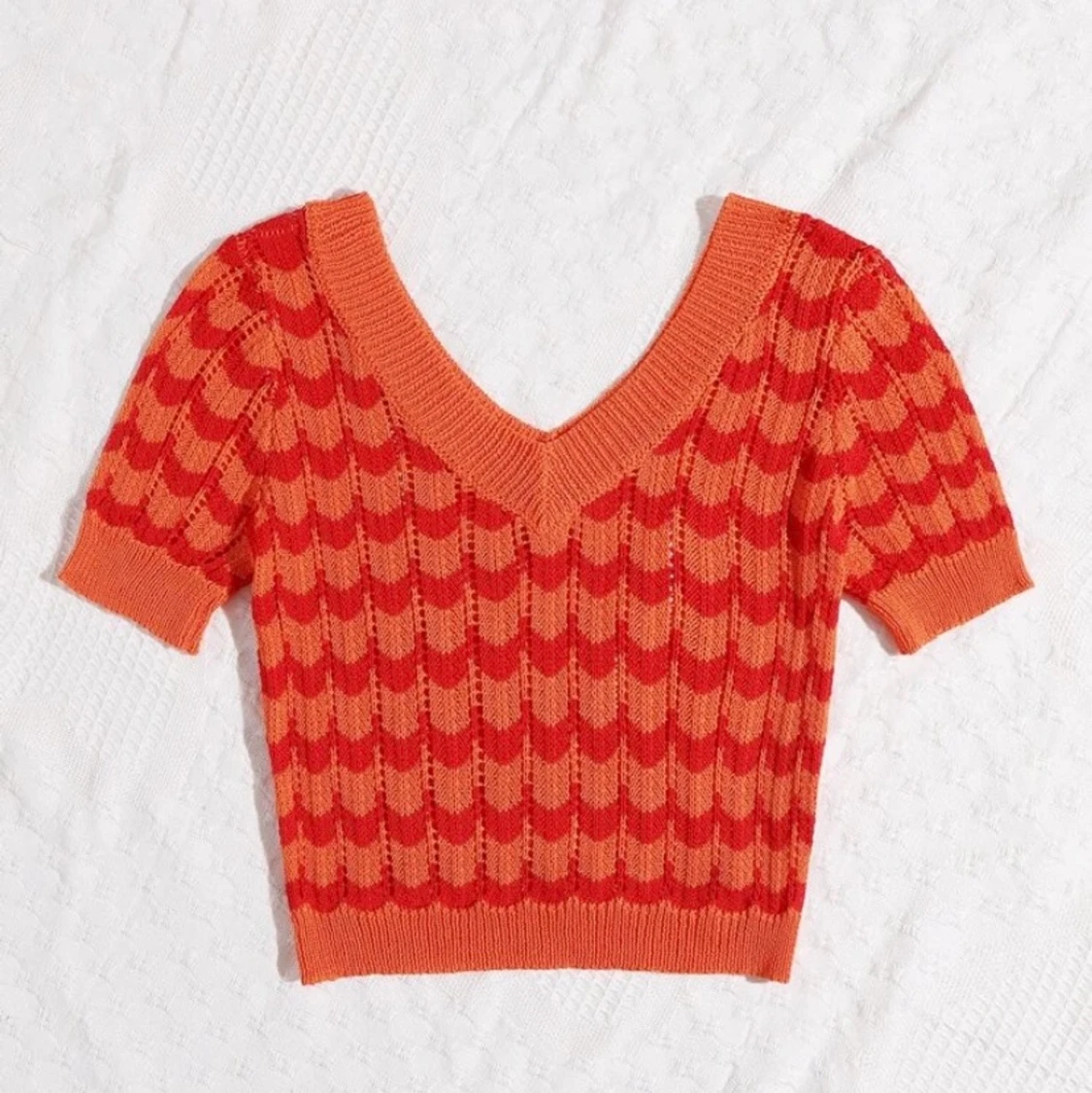 Röd/orange topp  - 91