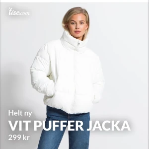 Vit puffer jacka - Helt ny jacka i storlek xs, köpt i lager för 400kr, slutsåld i flesta storlekar! Skriv för mer info och fler bilder!! Passar även s