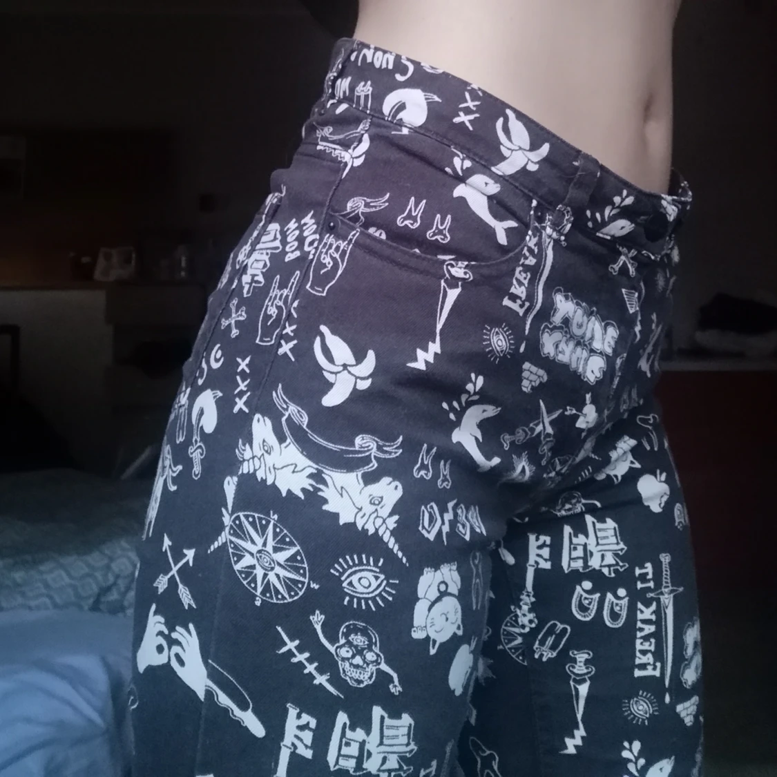 Jeans från Monki i storlek S  - 91