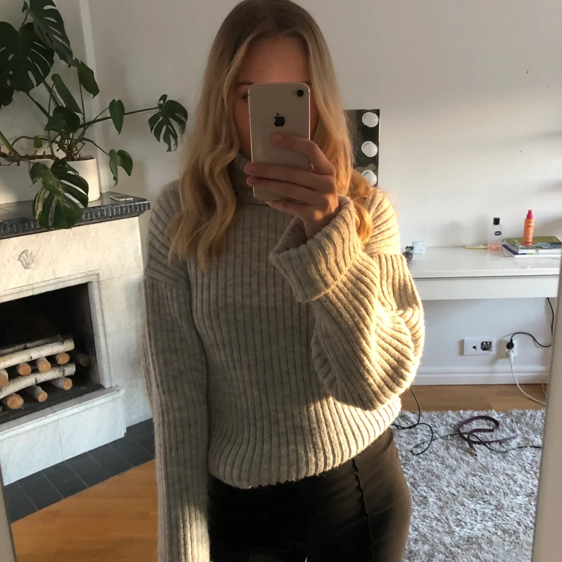 Mysig och fin polotröja🤎🤍