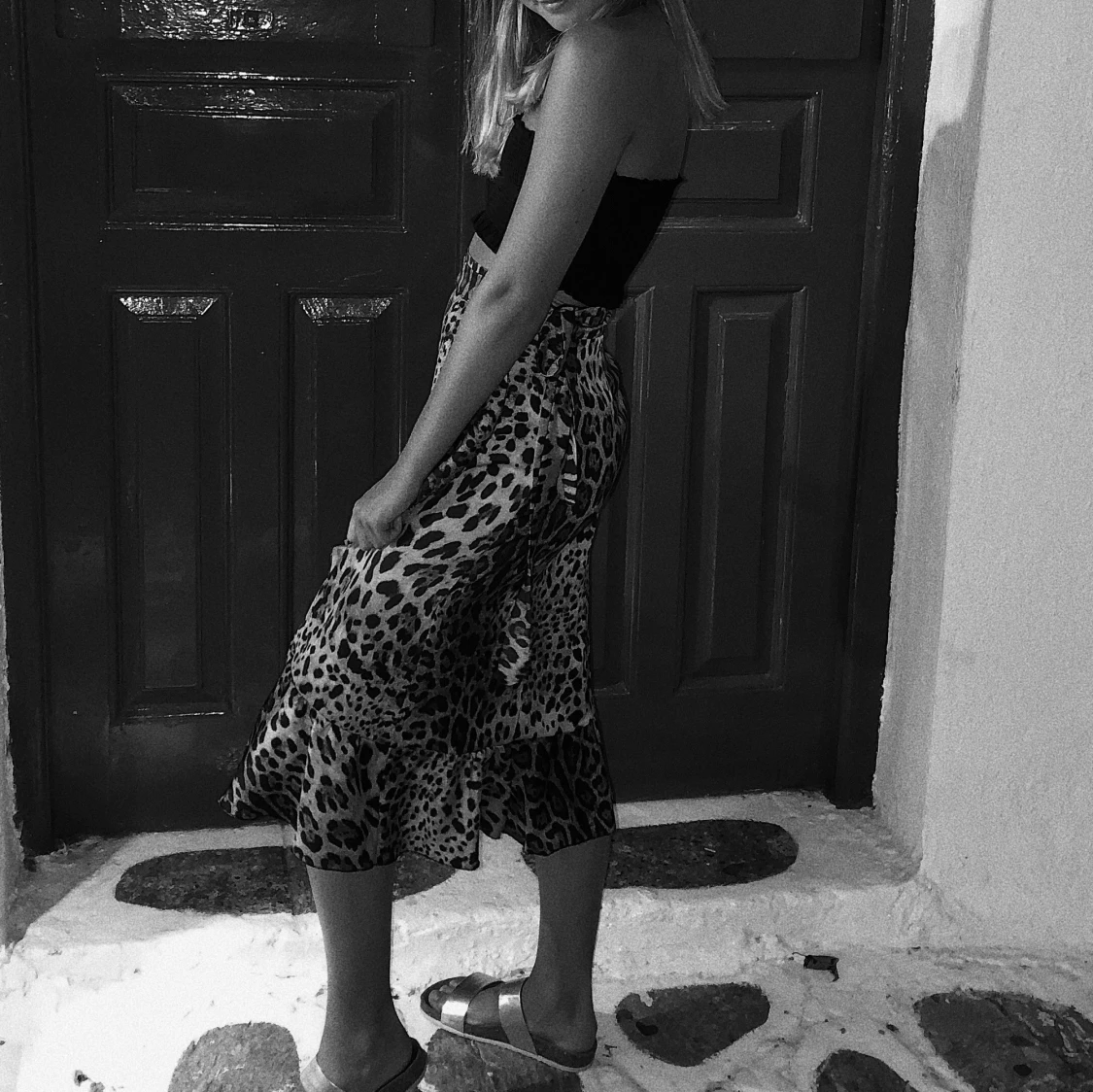 snygg lejopard kjol! - 90