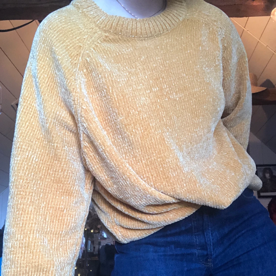 Oversized chenille tröja - 91