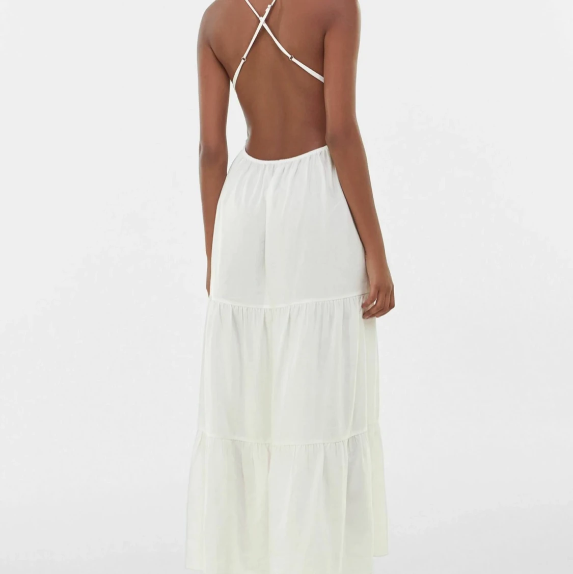 Vit långklänning bershka - 90