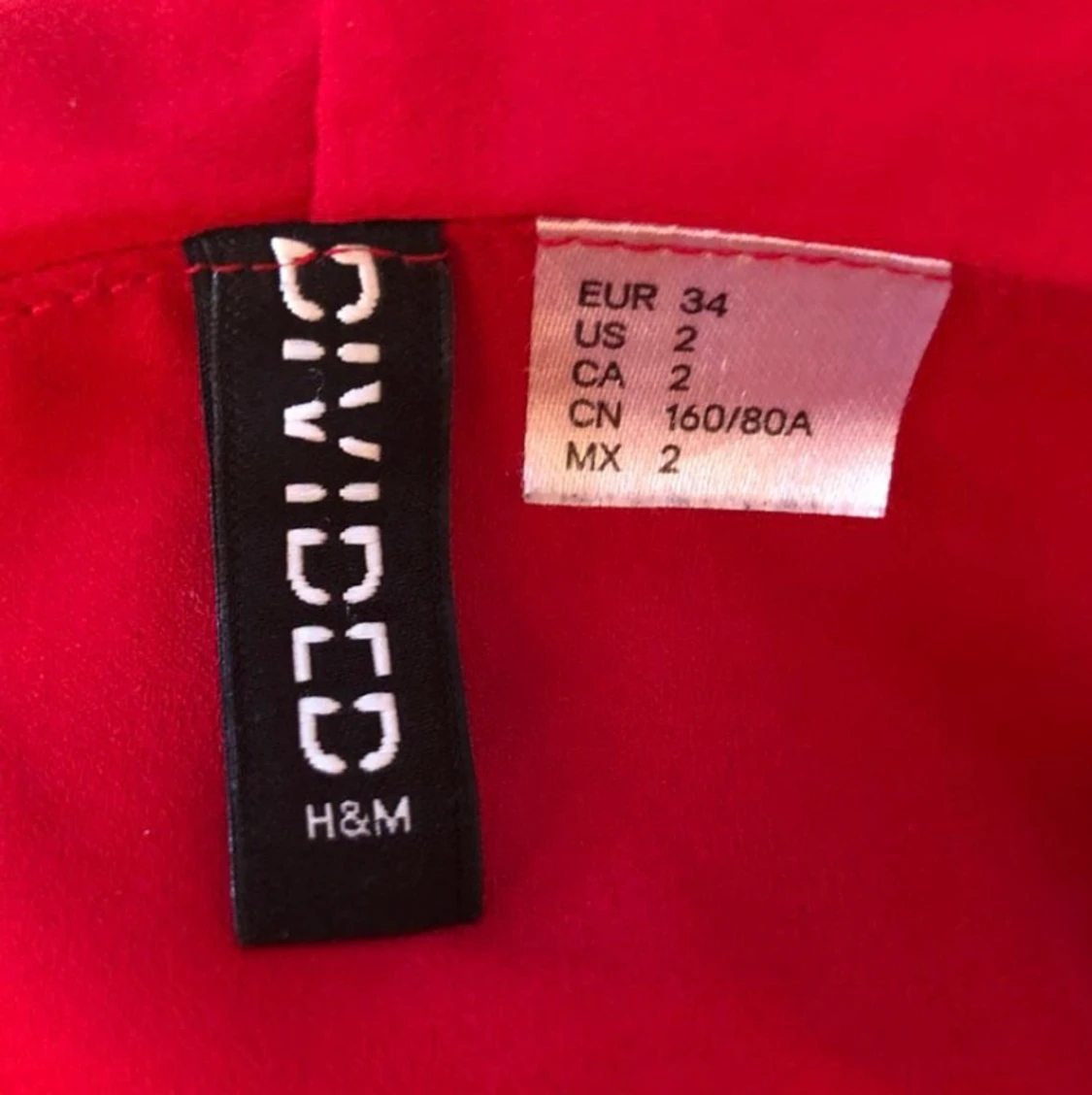 röd topp, storlek 34 - 91