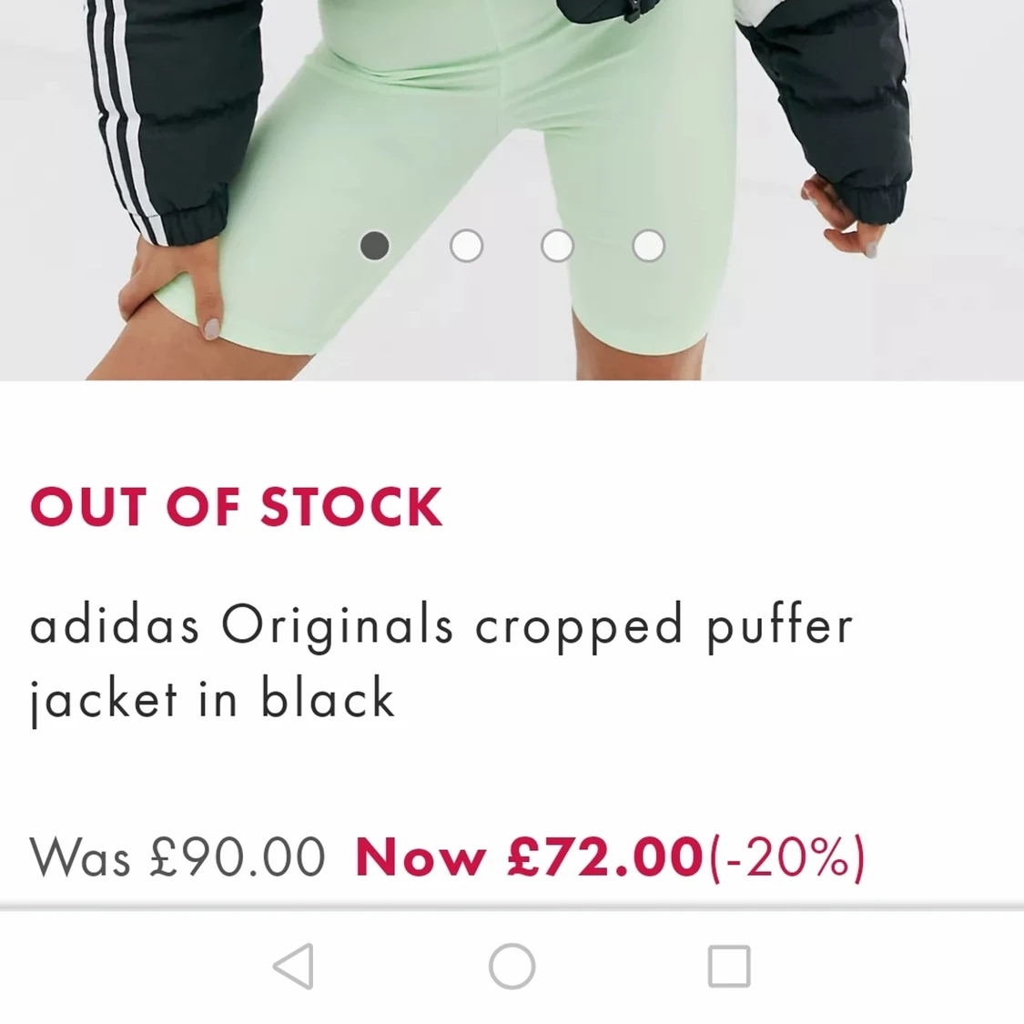 SLUTSÅLD Adidas puffer jacket - 91