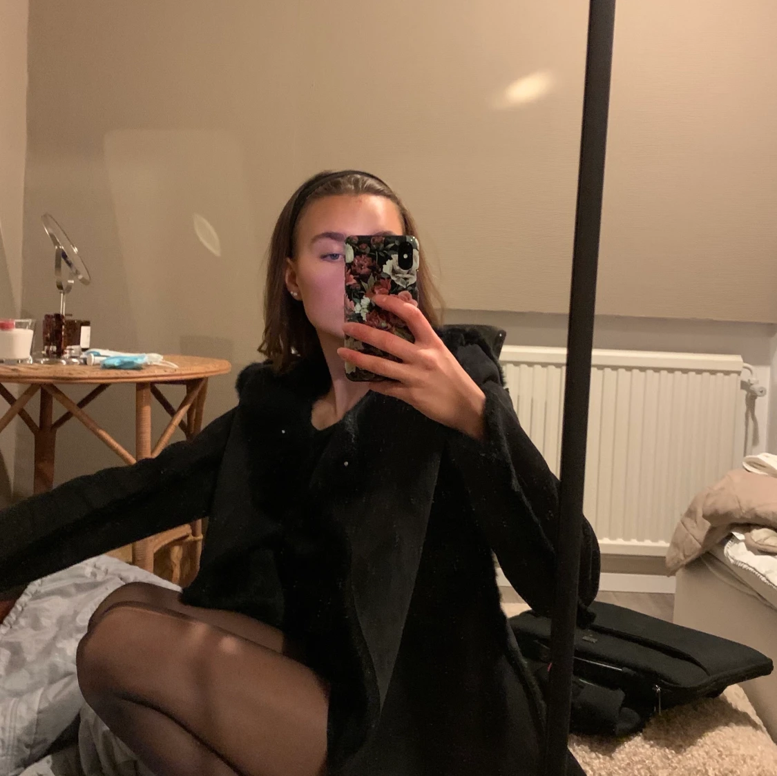 Mocka-jacka med lurvig innerfoder - 91